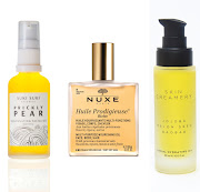 Facial oils from Suki Suki, Nuxe and Skin Creamery.