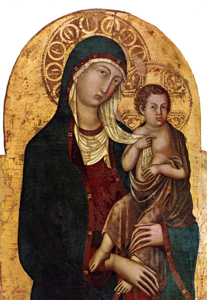 Niccolò di Segna, Madonna col Bambino, 1336 circa, 102x67 cm, Museo Diocesano, Cortona