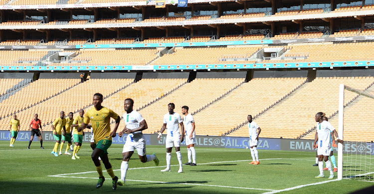 Bafana Bafana may take on Liberia in front of an empty stand at Orlando Stadium.