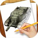 Learn to draw War Tanks mobile app icon