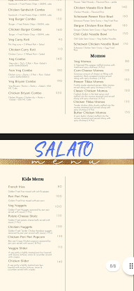 Salato cafe and restaurant menu 2