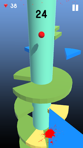 3D Helix Tower bouncing ball jump APK MOD screenshots 2