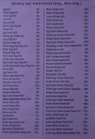 Quality Kathi Rolls menu 3