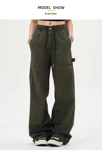 Title 3, Womens casual trousers, high waist, straight l...