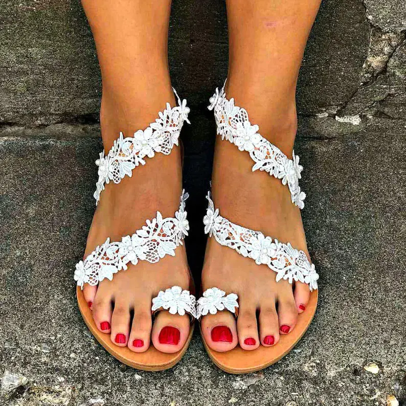 Vrouwen Boho Casual Comfortabele Platte Sandalen. De perfecte keuze voor een relaxte, modieuze look met boho vibes.