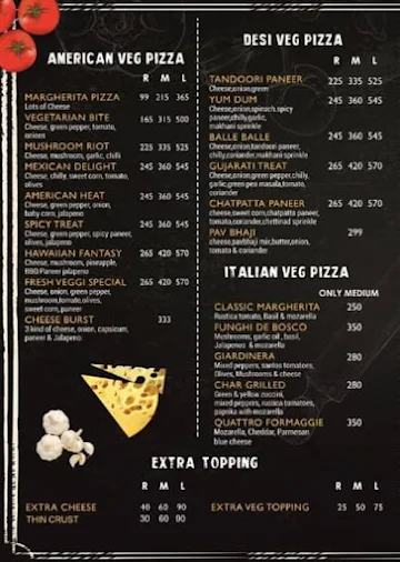 Pop-Pizza Of Paris menu 