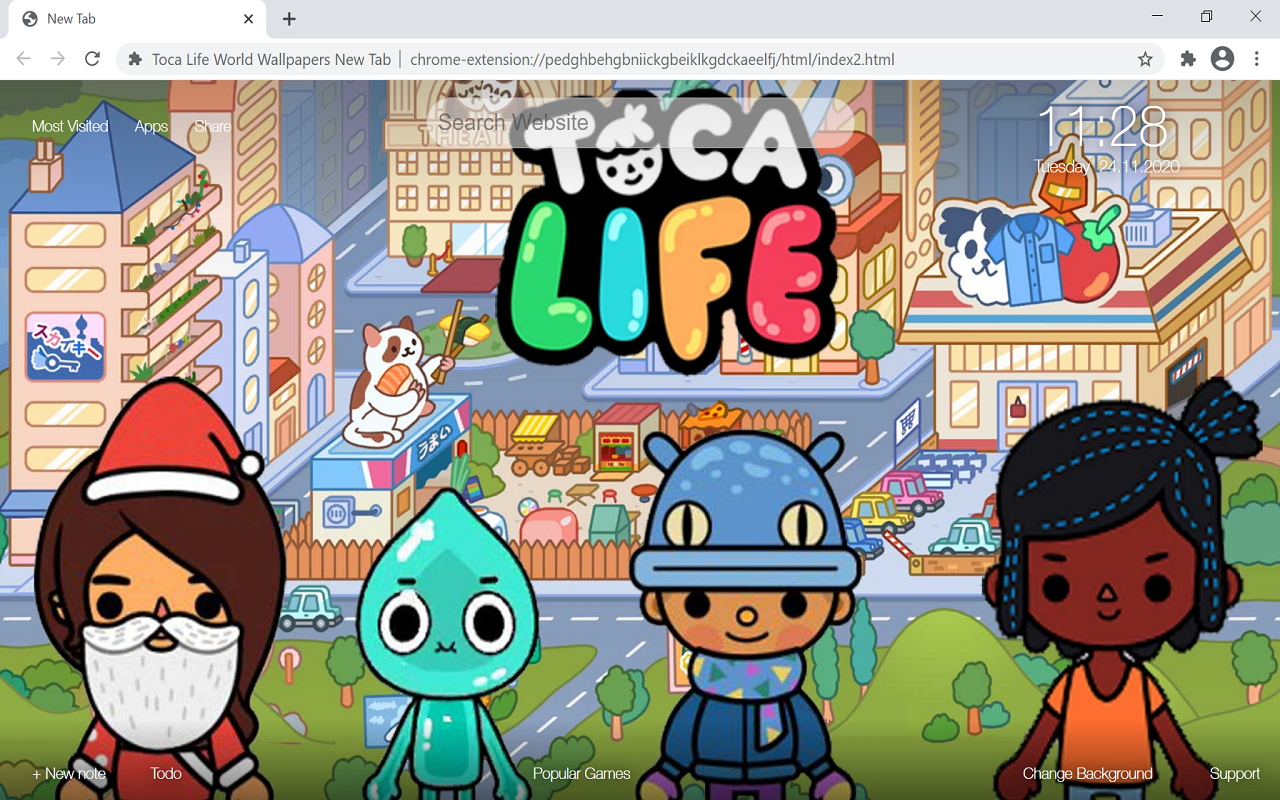 Toca Life World Wallpapers New Tab Preview image 1