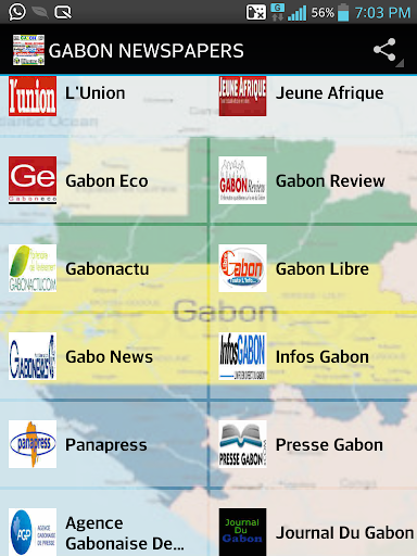 GABON NEWSPAPERS