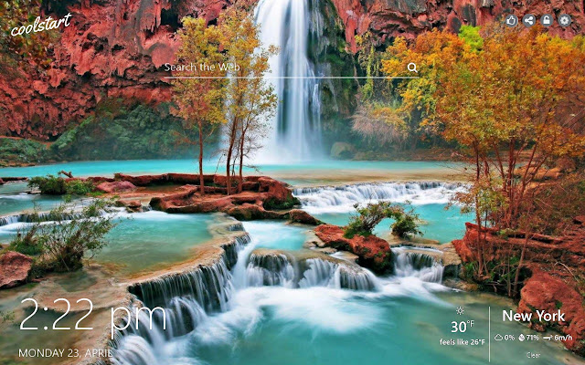 Waterfall HD Wallpapers Nature New Tab Theme