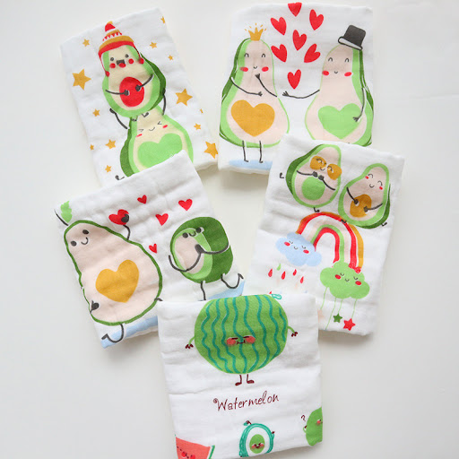 Title 8, Childrens Towel Embroidery Baby Saliva Towel, ...