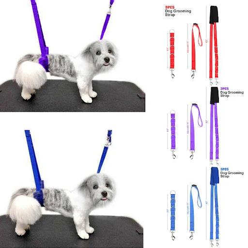 Portable Pet Traction Belt Adjustable Dog D-Rings Bathing Band Dog Harness Grooming Belly Strap Pet Grooming Set Pet Sup