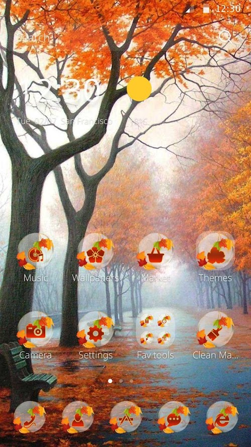 Android application Autumn Leaves screenshort