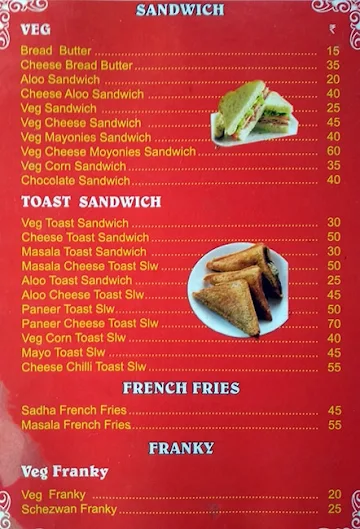 Burger Spot menu 