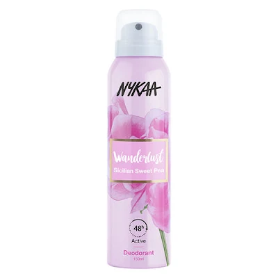 Nykaa Wanderlust Deodorant Spray Sicilian Sweet Pea 150ml