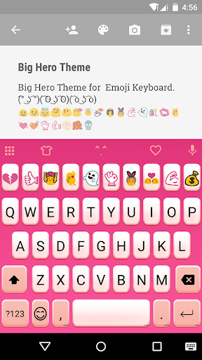 Emoji Keyboard Big Hero Theme