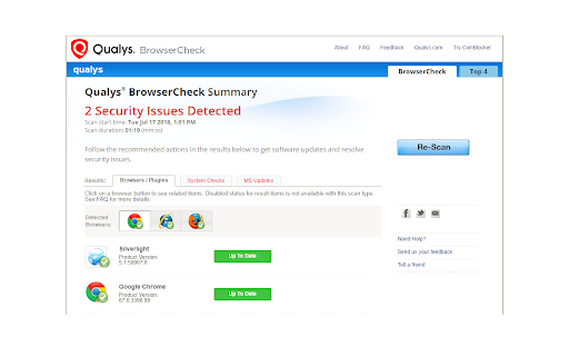 Qualys BrowserCheck for Mac OSX