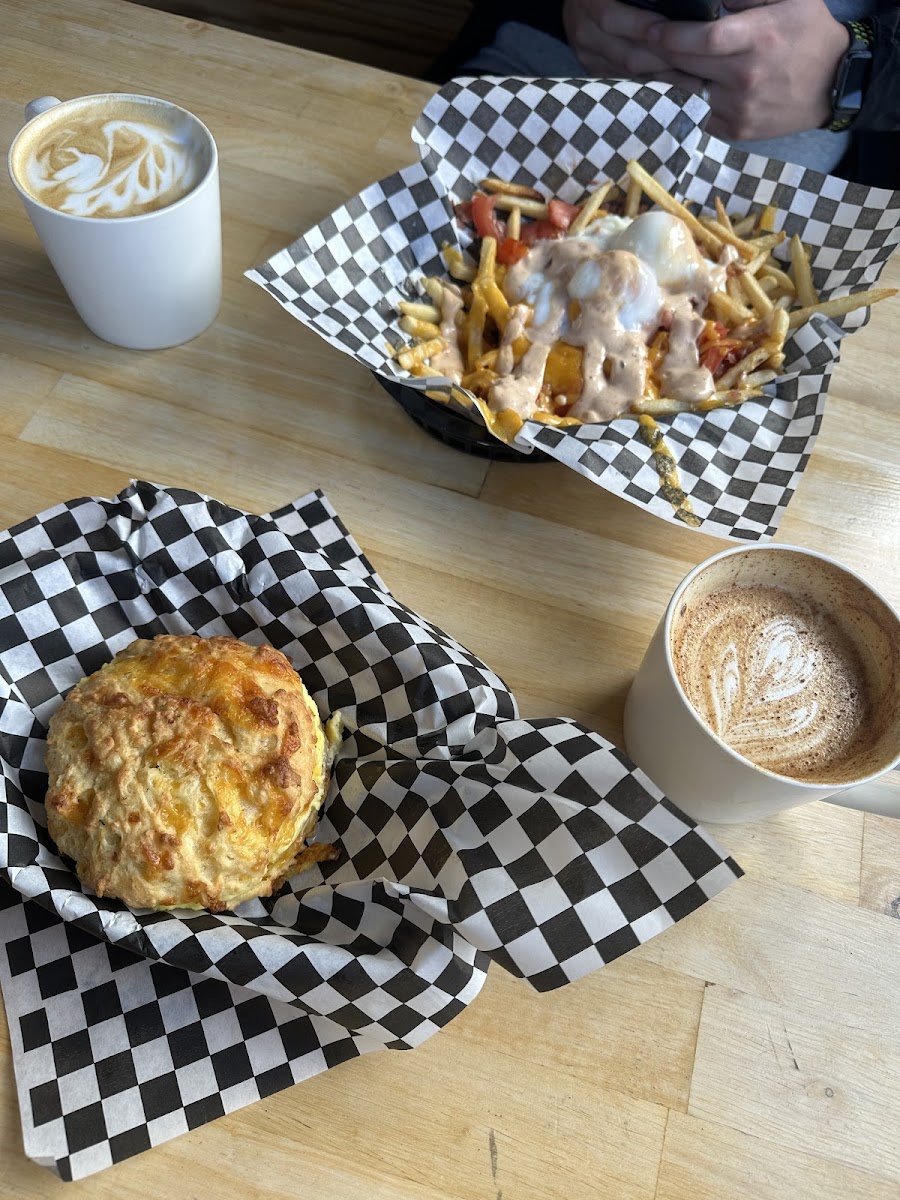 Sausage breakfast biscuit and breakfast fries were delicious!!