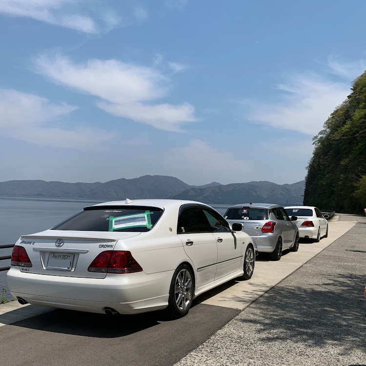 クラウンアスリートのオールジャンル新緑ツーリング・in 猪苗代湖一周記念✨・環境美化活動👍・雄大な〜会津磐梯山✨・皆さん〜カレヲ  two-k でした🙇‍♂️に関するカスタム事例の投稿画像11枚目