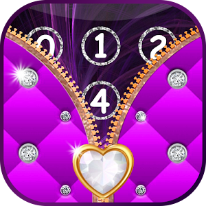 Download Sparkling Diamond Glitter Zipper Lock Screen For PC Windows and Mac