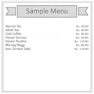 Tea Point Cafe menu 1