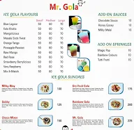 Mr Gola menu 1