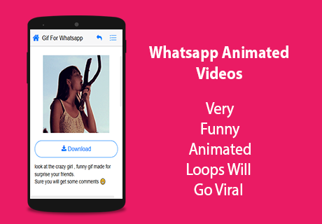 Android application Animated Whatsapp Videos screenshort