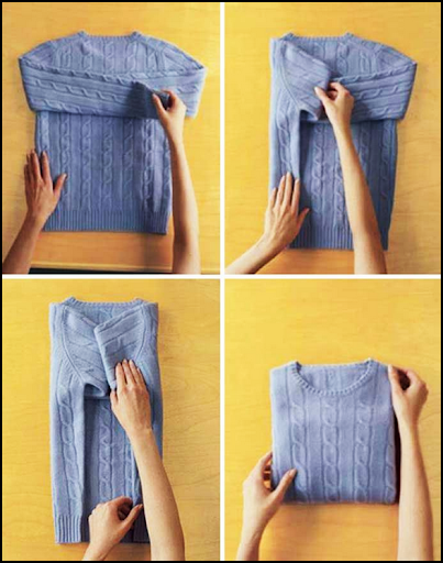 DIY Ideas How to fold clothes easy step by step👘