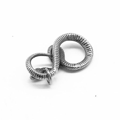 Title 4, Stainless Steel Animal Snake Pendant Necklace, ...