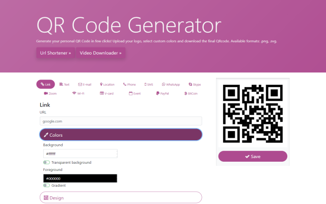 QR Code Generator for Google Chrome™ Preview image 2