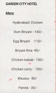 Garden City Mobile Biryani menu 2