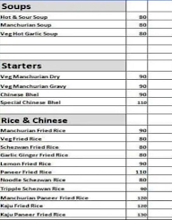 Vishal Chinese & Punjabi menu 1