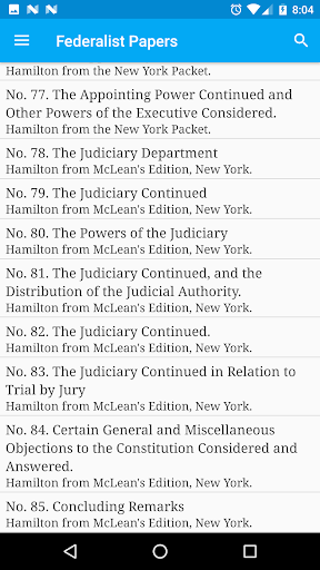 Screenshot The Federalist Papers