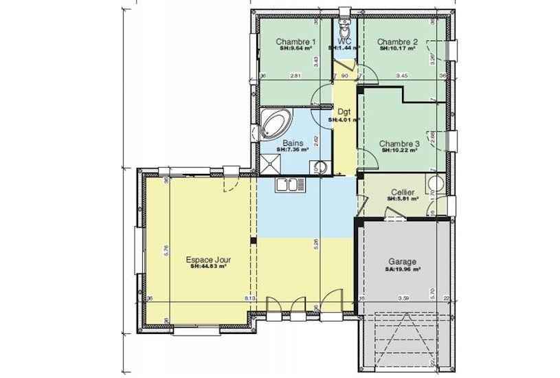  Vente Terrain + Maison - Terrain : 416m² - Maison : 93m² à Aigné (72650) 