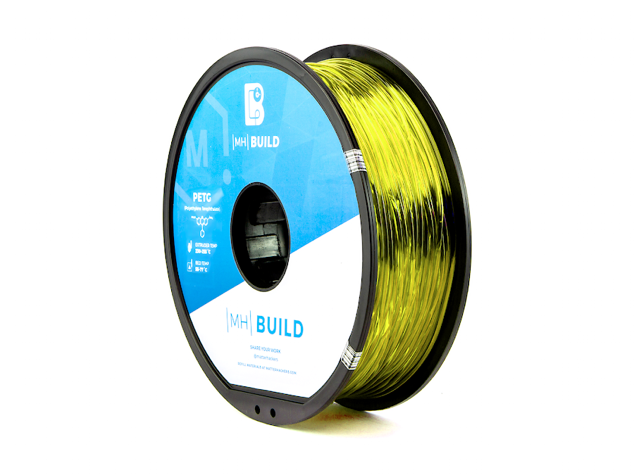 Translucent Yellow MH Build Series PETG Filament - 2.85mm (1kg)