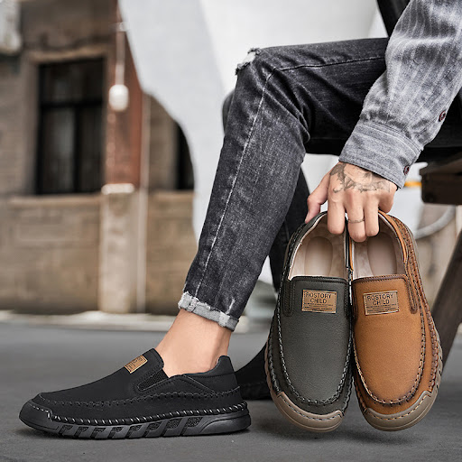 Title 3, Mens Leather Shoes Hand-stitched Casual. Exper...