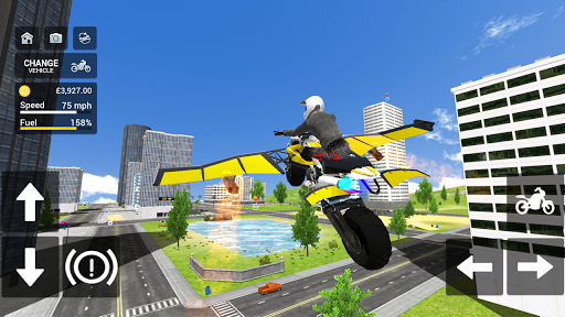 Flying Motorbike Simulator screenshots 2