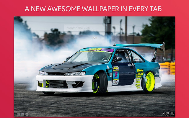 Drifting Cars Wallpaper HD Custom New Tab