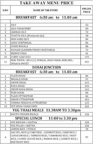 Samyu Veg Restaurant menu 1