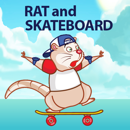 Rat And Skateboard