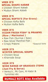 Veer Ji menu 3