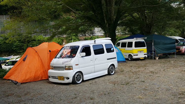エブリイワゴンのキャンプ・バーベキュー・エブリィ・軽箱・静岡県に関するカスタム事例の投稿画像1枚目