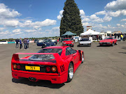 A legendary Ferrari F40 looks over its older Maranello siblings. Picture: MARK SMYTH