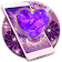 Periwinkle Diamond Heart Thème icon