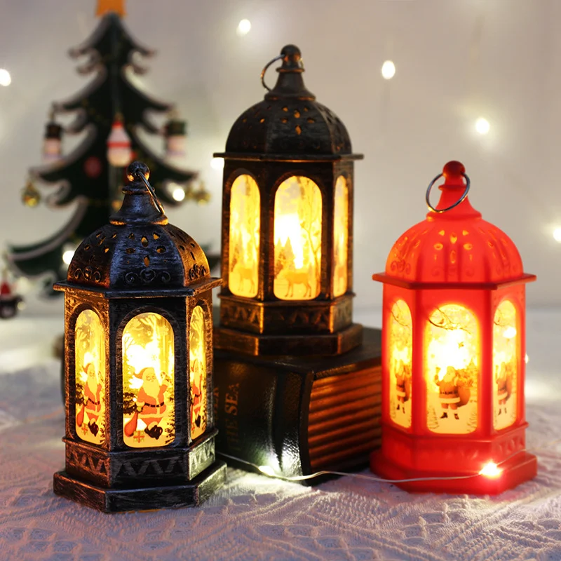 Draagbare elektronische kerstversiering met kleine nachtlamp, ideaal als ornament voor een feestelijke en gezellige sfeer