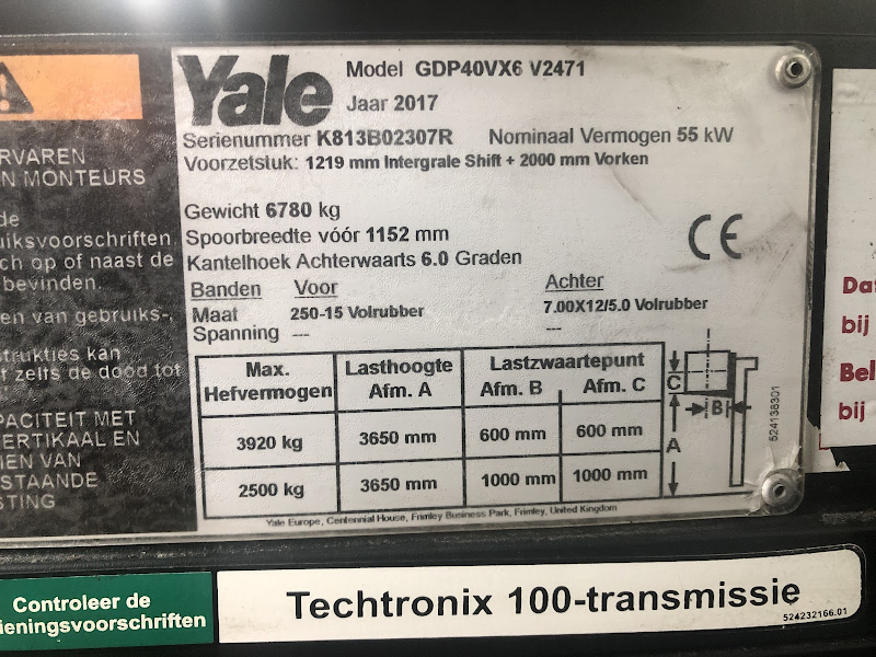 Picture of a YALE GDP40VX6