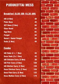 Pudukottai Mess menu 3