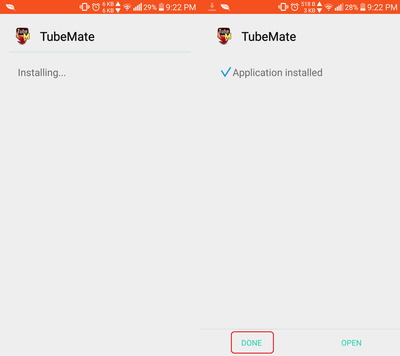 Install tubemate latest apk