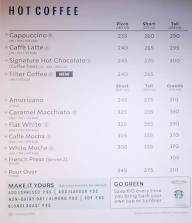 Starbucks menu 3