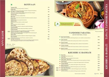 Pind Balluchi menu 