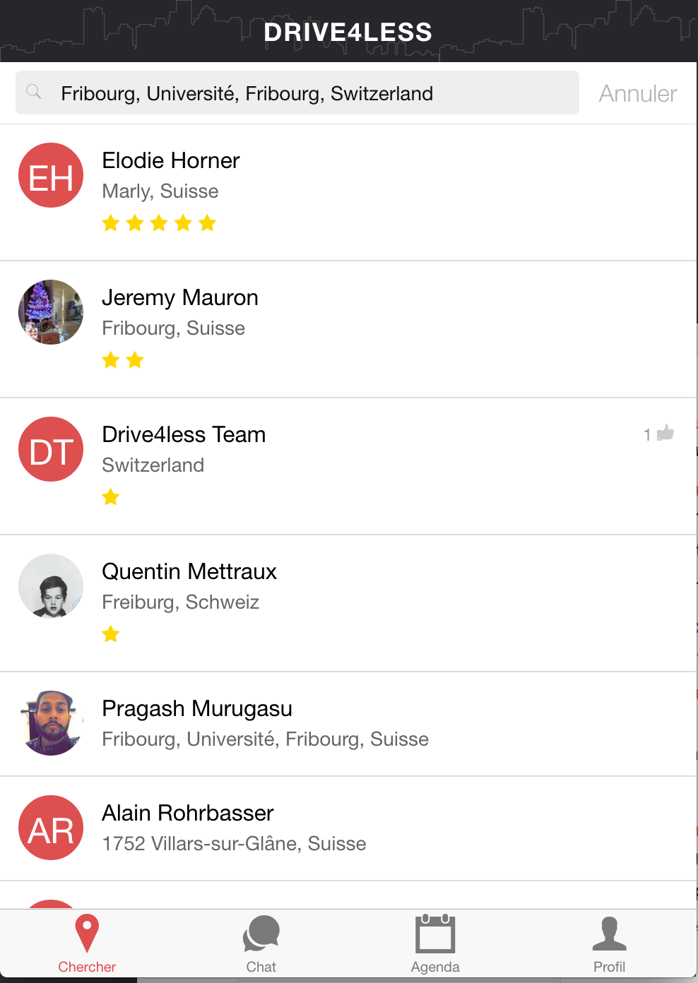 Android application Drive4Less screenshort